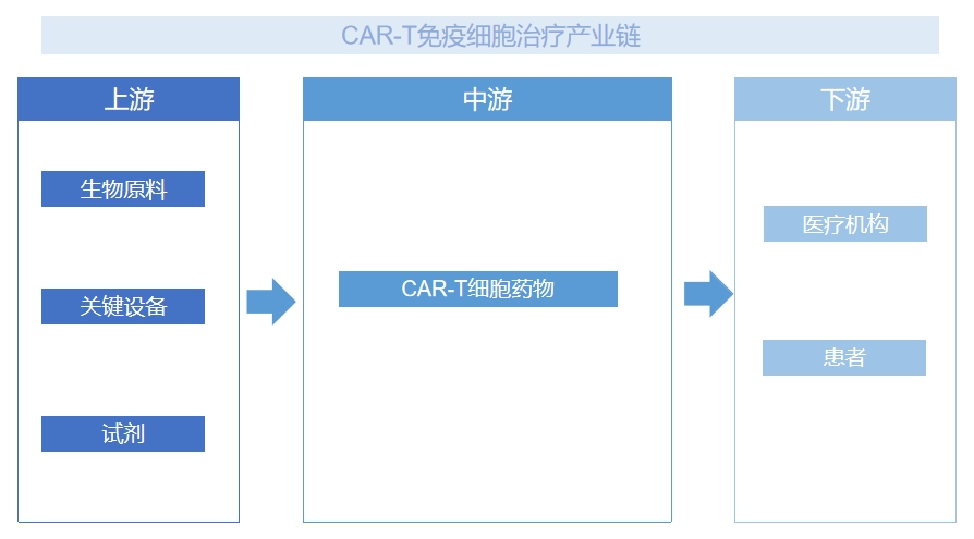 CAR-T免疫细胞治疗行业产业链 CAR-T免疫细胞治疗行业产业链