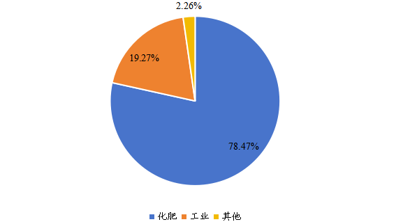 全球2022年合成氨不同应用领域消费量市场份额 全球2022年合成氨不同应用领域消费量市场份额