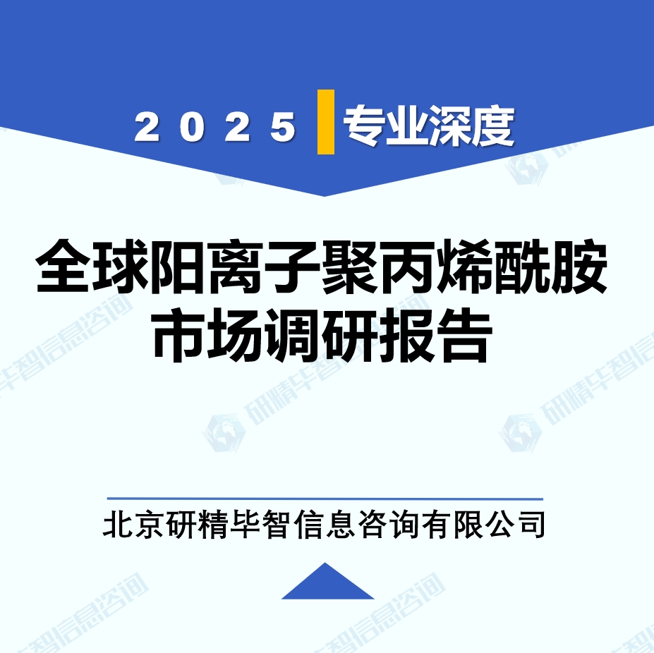 2025年全球与中国阳离子聚丙烯酰胺市场深度调研报告：行业趋势与投资前景分析
