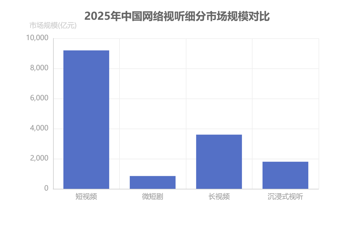 中国网络视听细分市场 中国网络视听细分市场