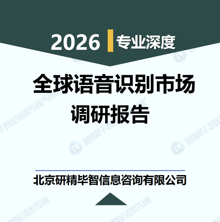 2025-2030年全球语音识别市场竞争格局与投资价值调研报告