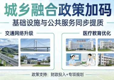 城乡融合政策加码基础设施与公共服务同步提质