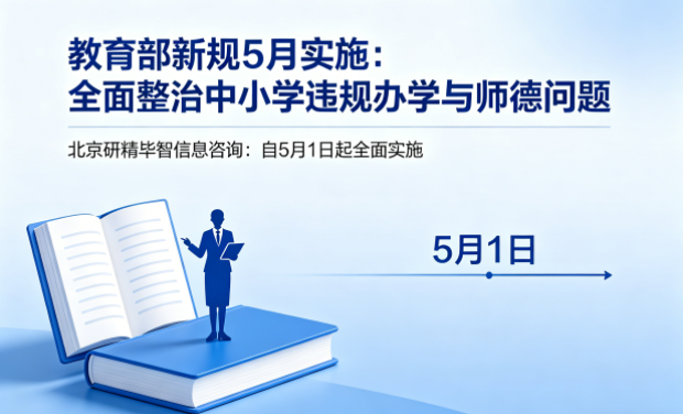 监管重拳来袭！教育部新规5月实施，全面整治中小学违规办学与师德问题